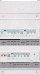 Hager Groepenverdeler 1f Vks433e-Ft 