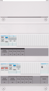 Hager Groepenverdeler 1f Vks21e-T 