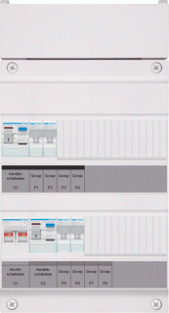 Hager Groepenverdeler 1f Vks22e 