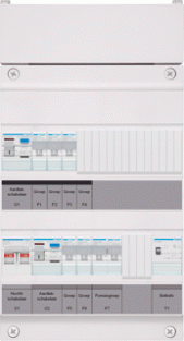 Hager Groepenverdeler 1f Vks32e-Ft 
