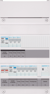 Hager Groepenverdeler 1f Vks33e-Ft 