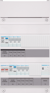 Hager Groepenverdeler 1f Vks33e-T 