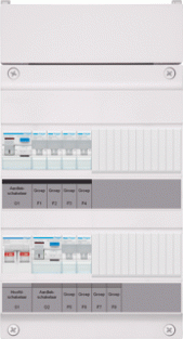 Hager Groepenverdeler 1f Vks42e 