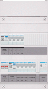 Hager Groepenverdeler 1f Vks43e-Ft 
