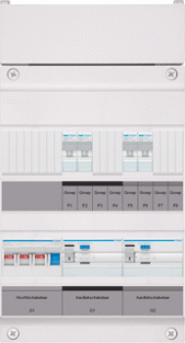 Hager Groepenverdeler 3f Vks22l 